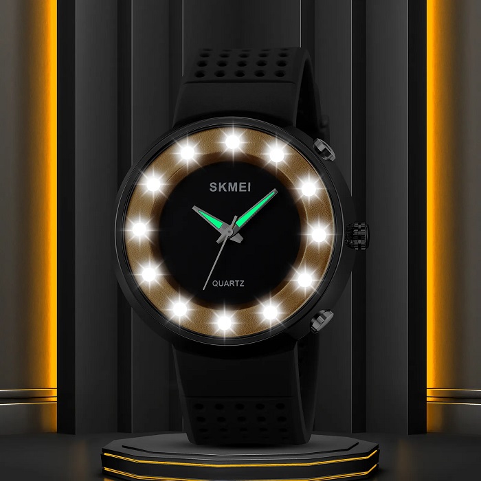 Αναλογικό ρολόι χειρός LED - Skmei - 2132 - Silver - Image 2
