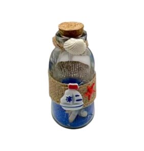 Διακοσμητικό Souvenir - Μπουκαλάκι με κοχύλια - 6pcs - 251742
