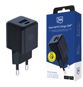 Accessories - 3mk Hyper GaN Charger 20W QC4+ PD PPS USB 1A1C Black EU