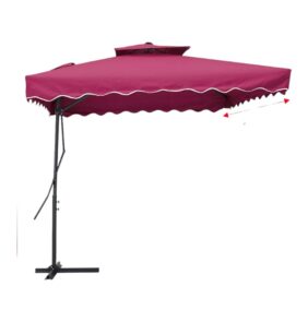 Ομπρέλα κήπου κρεμαστή - YB3099 - 585373 - Fuchsia