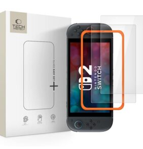 TEMPERED GLASS TECH-PROTECT EASY SET+ 2-PACK NINTENDO SWITCH 2 CLEAR