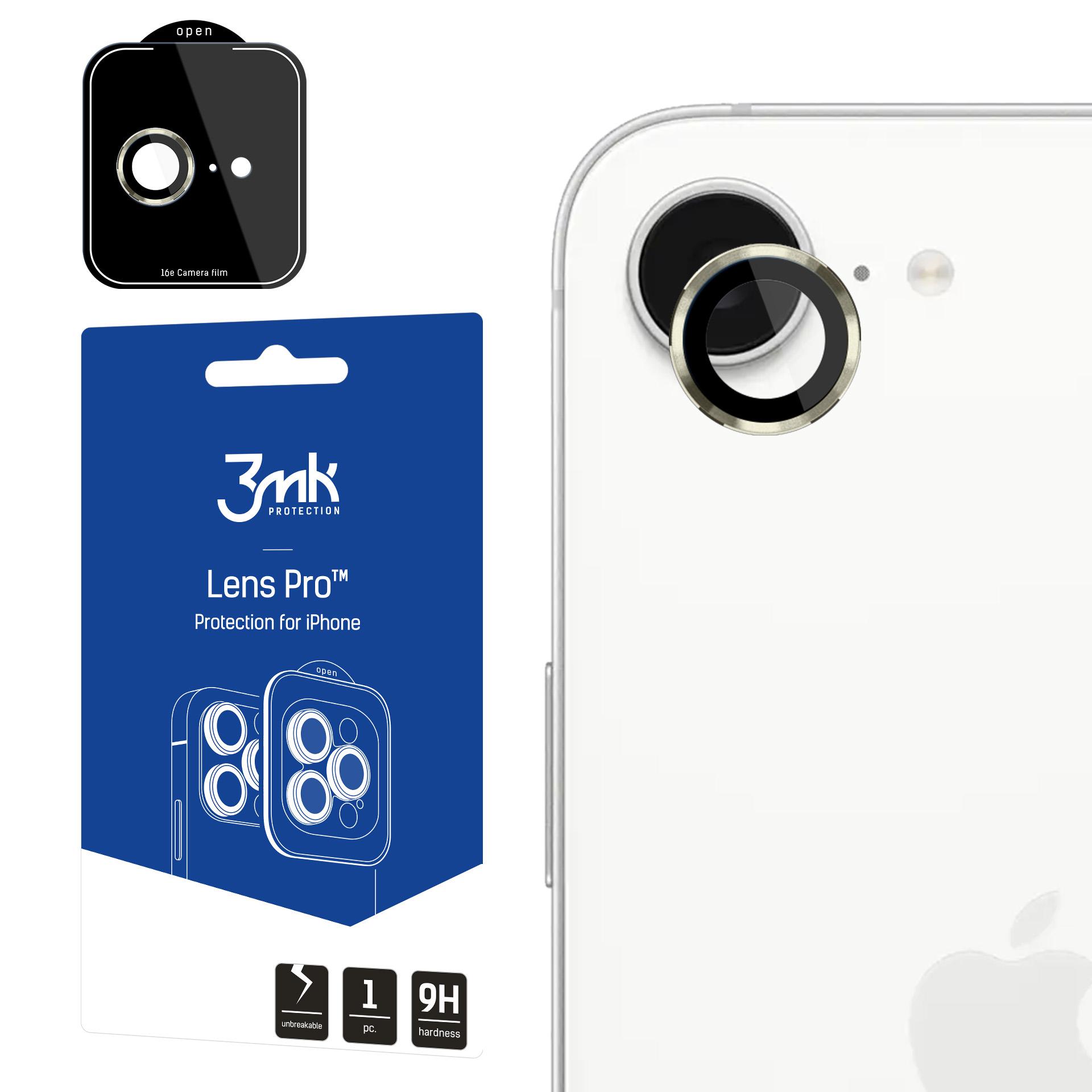 Apple iPhone 16E/17E - 3mk Lens Protection Pro Gold