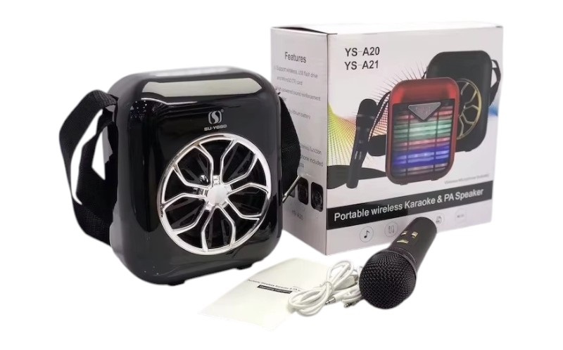 Ασύρματο ηχείο Bluetooth με μικρόφωνο Karaoke - YS-A20 - 887103 - Black - Image 2