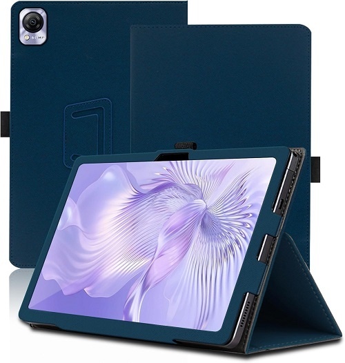 Fabric Folio Θήκη Για Blackview Mega 1 Μπλέ Σκούρο
