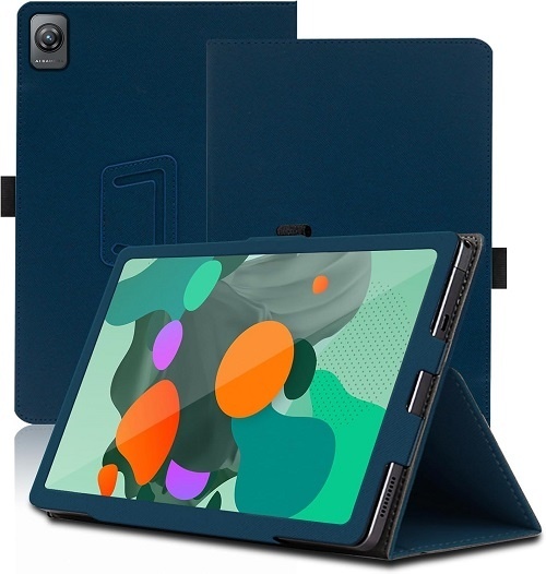 Fabric Folio Θήκη Για Blackview Tab 60 Pro Μπλέ Σκούρο