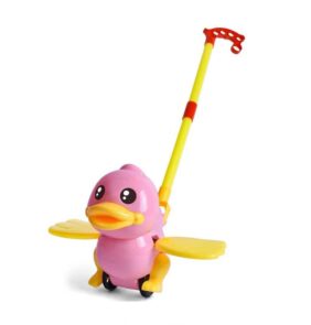 Συρόμενο παιχνίδι Παπάκι με φτερά - 360 - 117265 - Pink