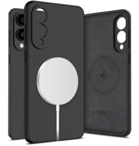 TECH-PROTECT LIQUID SILICONE MAGSAFE GALAXY S25 EDGE BLACK