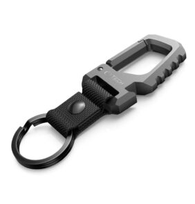 TECH-PROTECT SLIDELOCK CARABINER KEYCHAIN GUNMETAL