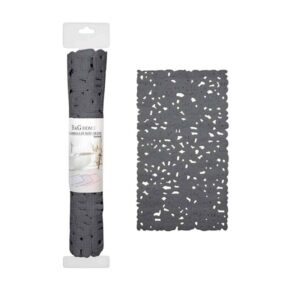 Αντιολισθητικό πατάκι μπάνιου - M0831 - 36x66cm - Grey - 21074