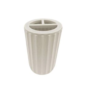 Θήκες οδοντόβουρτσας πλαστικές σε σετ 5Χ - Beige - 21560