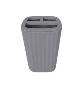 Θήκες οδοντόβουρτσας πλαστικές σε σετ 5Χ - Grey - 21602
