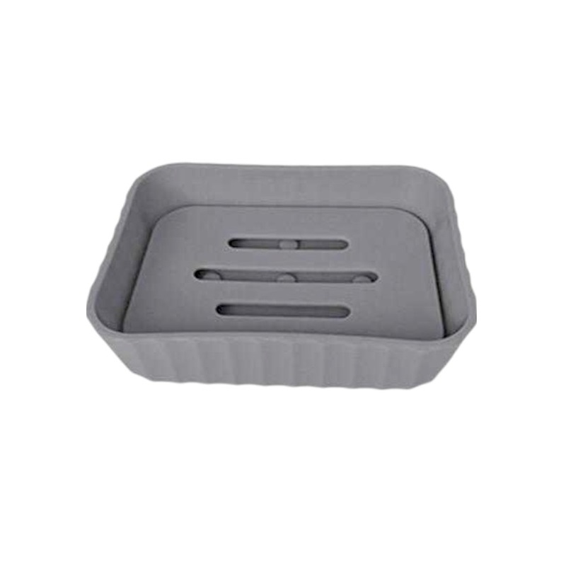 Σαπουνοθήκες μπάνιου πλαστικές - Σετ 9pcs - Grey - 21604