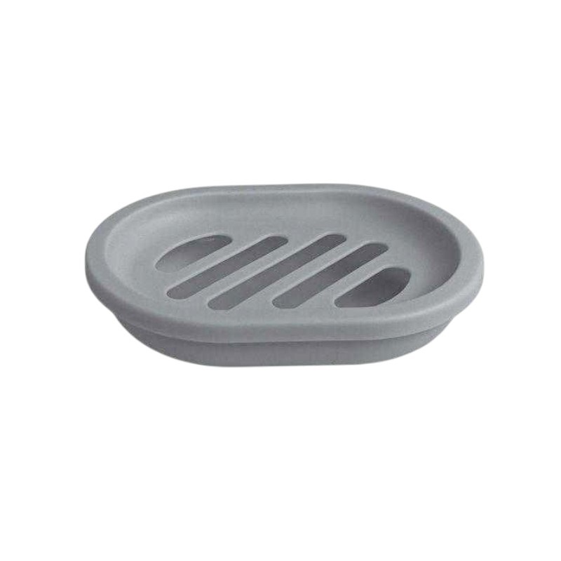 Σαπουνοθήκες μπάνιου πλαστικές - Σετ 9pcs - Grey - 21616