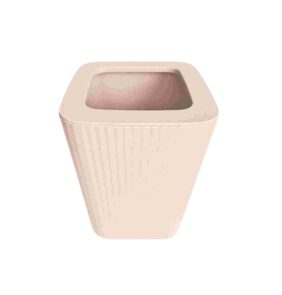Κάδος απορριμμάτων μπάνιου πλαστικός - Light Pink - 21635