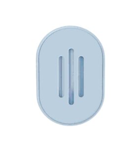 Σαπουνοθήκες μπάνιου πλαστικές - Σετ 5pcs - Light Blue - 21682