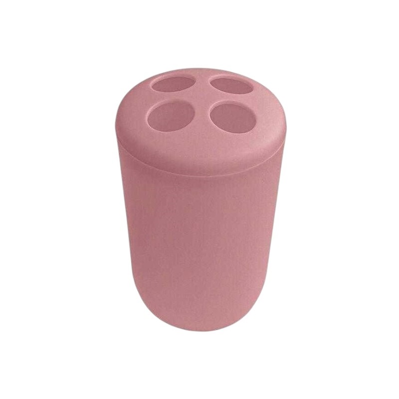 Θήκες οδοντόβουρτσας πλαστικές σε σετ 5Χ - Pink - 21758