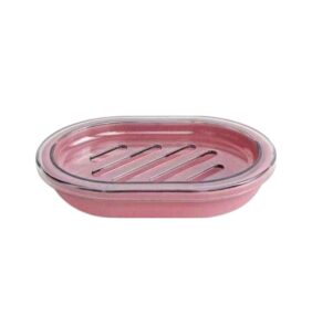 Σαπουνοθήκες μπάνιου πλαστικές - Σετ 9pcs - Pink - 21766