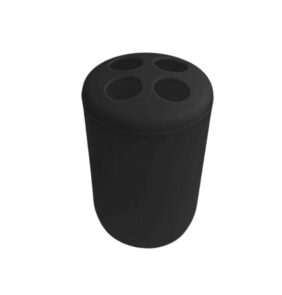 Θήκες οδοντόβουρτσας πλαστικές σε σετ 5Χ - Black - 21794