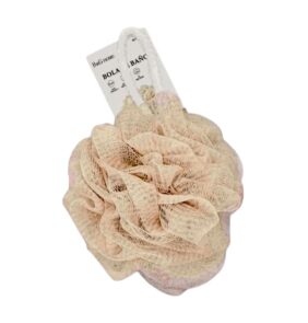 Σφουγγάρια μπάνιου δίχτυ σε σετ 5Χ - Beige - 24961