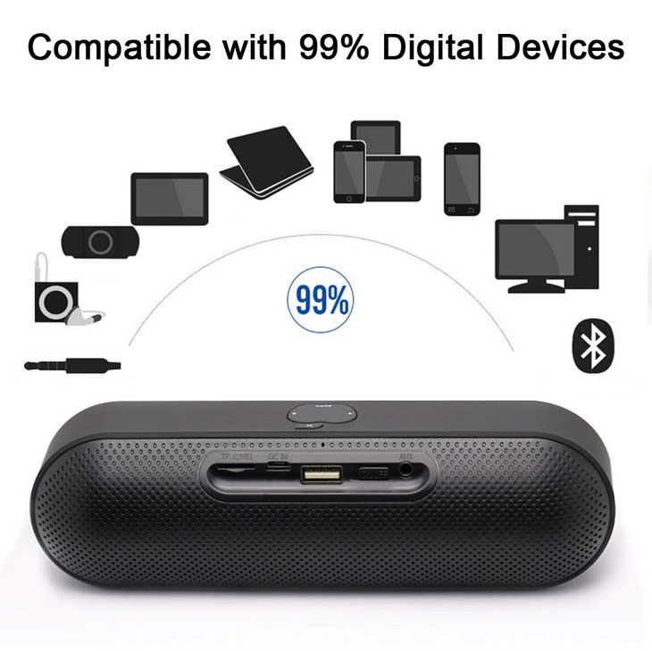 Ασύρματο ηχείο Bluetooth - S812 - 308183 - Gold - Image 2