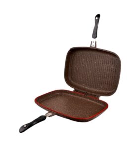 Διπλό αντικολλητικό τηγάνι Grill - CA007-F40-Brown - DSP - 610537