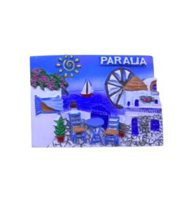 Τουριστικό μαγνητάκι Souvenir - Σετ 12pcs - Paralia - 678418