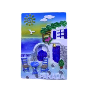 Τουριστικό μαγνητάκι Souvenir - Σετ 12pcs - Paralia - 678425