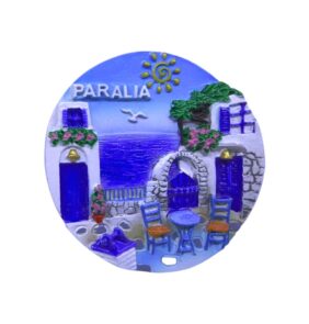 Τουριστικό μαγνητάκι Souvenir - Σετ 12pcs - Paralia - 678426