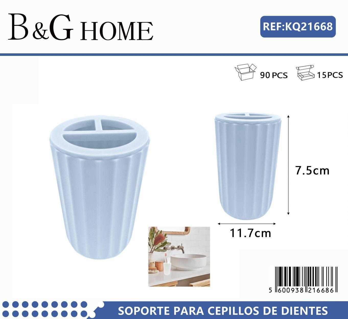 Θήκες οδοντόβουρτσας πλαστικές σε σετ 5Χ - Light Blue - 21668 - Image 2