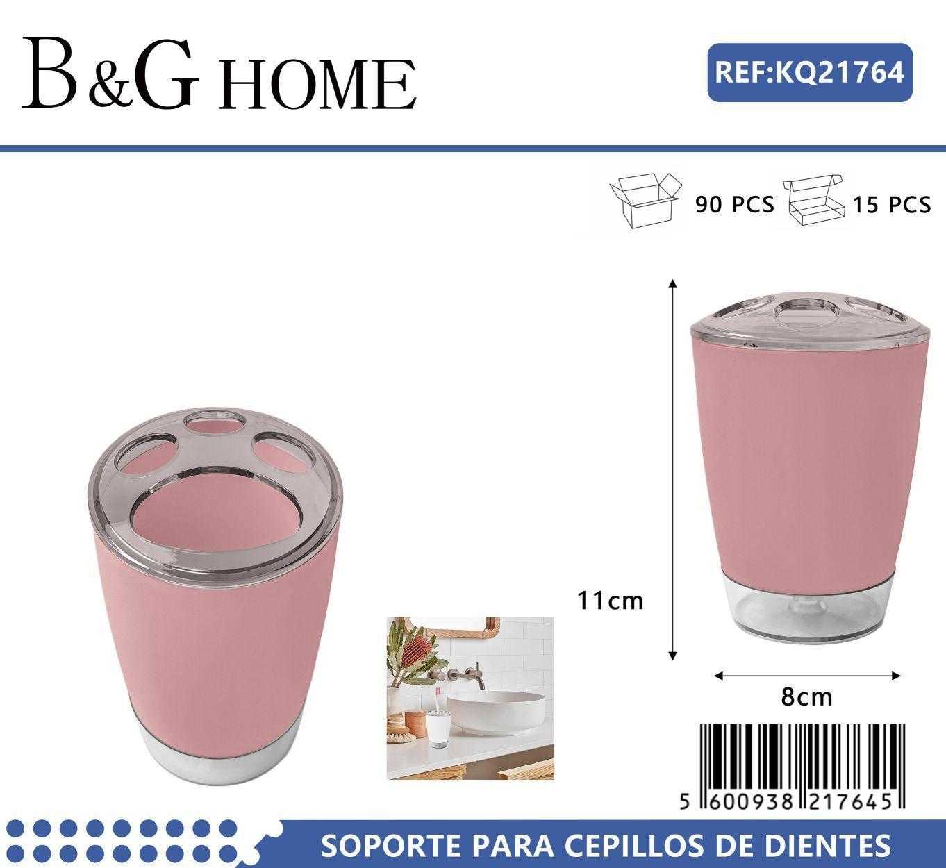 Θήκες οδοντόβουρτσας πλαστικές σε σετ 5Χ - Pink - 21764 - Image 2