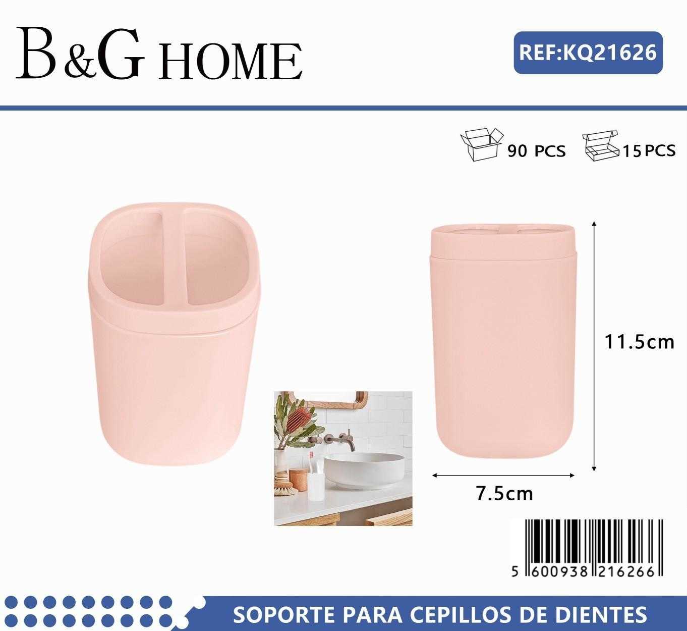 Θήκες οδοντόβουρτσας πλαστικές σε σετ 5Χ - Light Pink - 21626 - Image 2