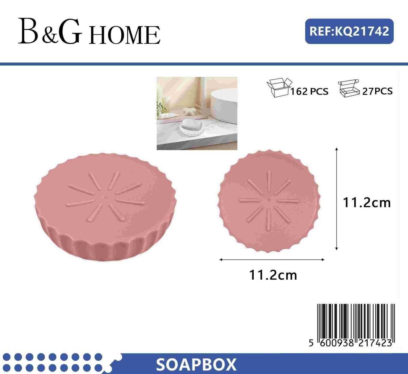 Σαπουνοθήκες μπάνιου πλαστικές - Σετ 5pcs - Pink - 21742 - Image 2