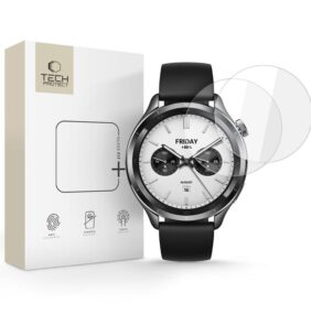 TEMPERED GLASS TECH-PROTECT GLASS FIT+ 2-PACK XIAOMI WATCH S4 (47 MM) CLEAR