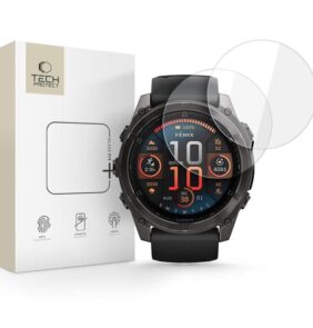 TEMPERED GLASS TECH-PROTECT GLASS FIT+ 2-PACK GARMIN FENIX 8 / 8 PRO (51 MM) CLEAR