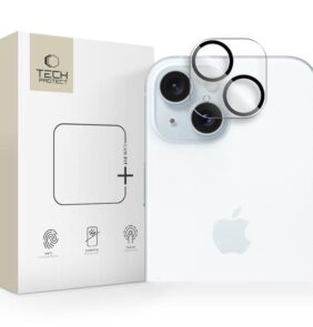 CAMERA COVER TECH-PROTECT CAM FIT+ IPHONE 14  / 14 PLUS / 15 / 15 PLUS CLEAR