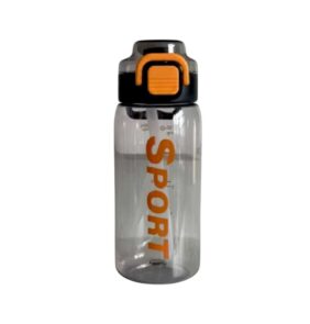 Φορητό παγούρι πλαστικό με καλαμάκι - 580ml - YS-1011 - 616311 - Black