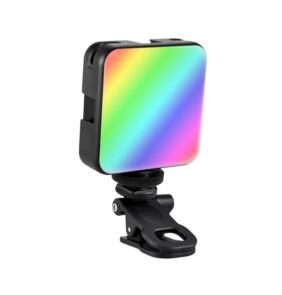 Επαναφορτιζόμενος φακός κάμερας LED - Multicolor - D12S - 812914