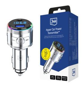Accessories - 3mk Hyper Car Power Transmitter 48W QC PD PPS USB 1C1A Silver