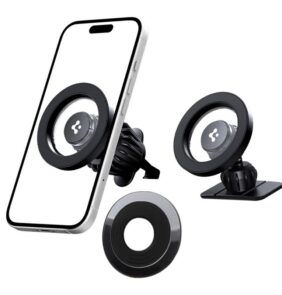 SPIGEN MFT13 MAGNETIC MAGSAFE DASHBOARD & VENT CAR MOUNT SILVER