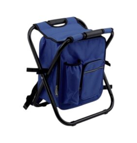 Πτυσσόμενο σκαμπό και σακίδιο camping - 1344 - 170105 - Dark Blue