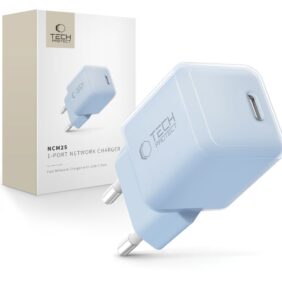 TECH-PROTECT NCM25 1-PORT NETWORK CHARGER PD 25W BABY BLUE