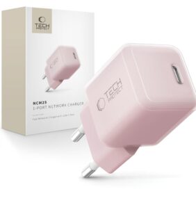 TECH-PROTECT NCM25 1-PORT NETWORK CHARGER PD 25W BABY PINK