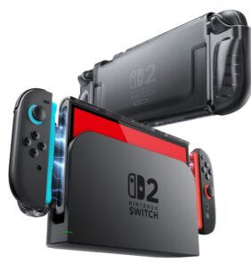 SUPCASE CRYSTAL CASE NINTENDO SWITCH 2 FROST BLACK