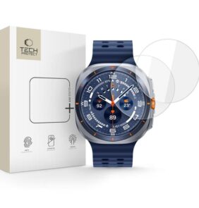 TEMPERED GLASS TECH-PROTECT GLASS FIT+ 2-PACK SAMSUNG GALAXY WATCH ULTRA 2024 / 2025 (47 MM) CLEAR