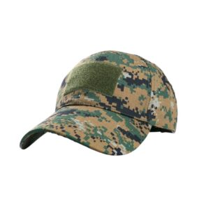 Ανδρικό καπέλο jockey στρατιωτικού τύπου - M02 - 270607 - Green/Brown