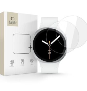TEMPERED GLASS TECH-PROTECT GLASS FIT+ 2-PACK SAMSUNG GALAXY WATCH 8 (40 MM) CLEAR