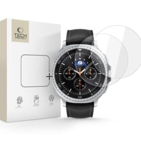 TEMPERED GLASS TECH-PROTECT GLASS FIT+ 2-PACK SAMSUNG GALAXY WATCH 8 CLASSIC (46 MM) CLEAR