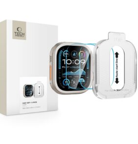 TEMPERED GLASS TECH-PROTECT EASY SET+ 2-PACK APPLE WATCH ULTRA 1 / 2 / 3 (49 MM) CLEAR