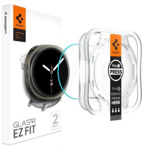 TEMPERED GLASS SPIGEN GLAS.TR ”EZ-FIT” 2-PACK GALAXY WATCH 8 (44 MM) CLEAR