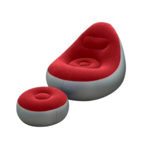 Φουσκωτή πολυθρόνα με υποπόδιο - 812365 - Red